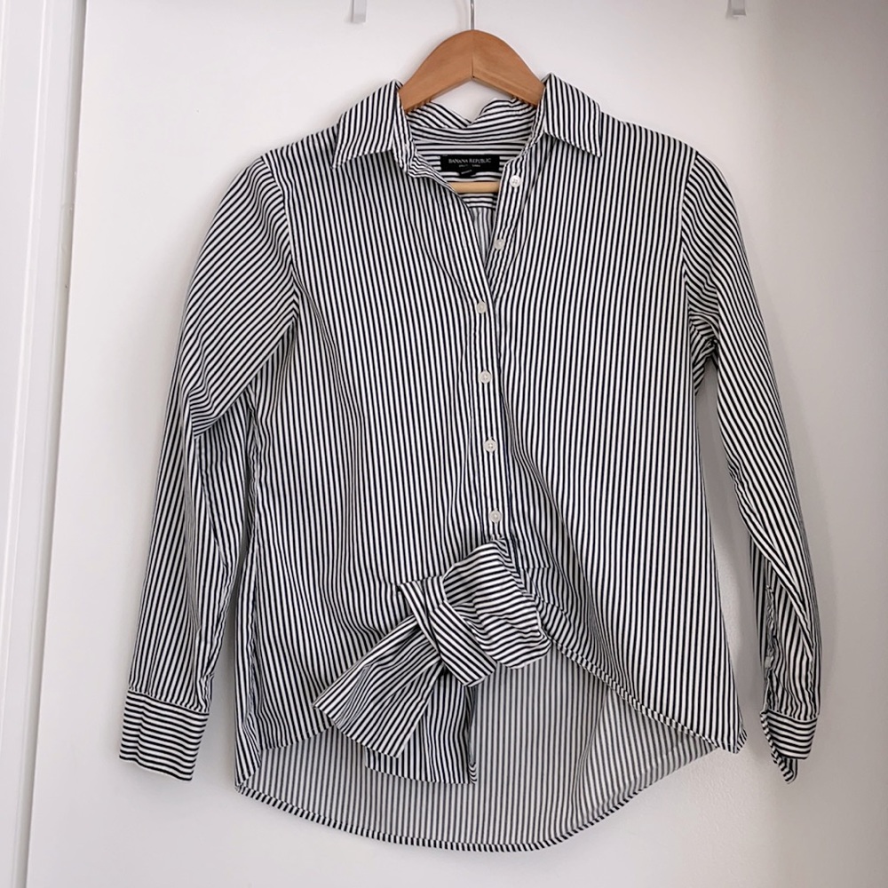 Banana Republic Dillon striped shirt S